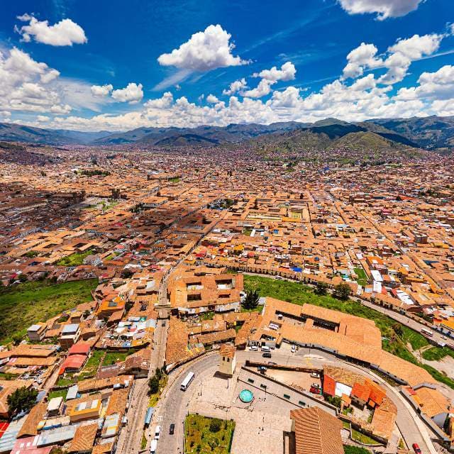 Aerial View of Cusco, Peru