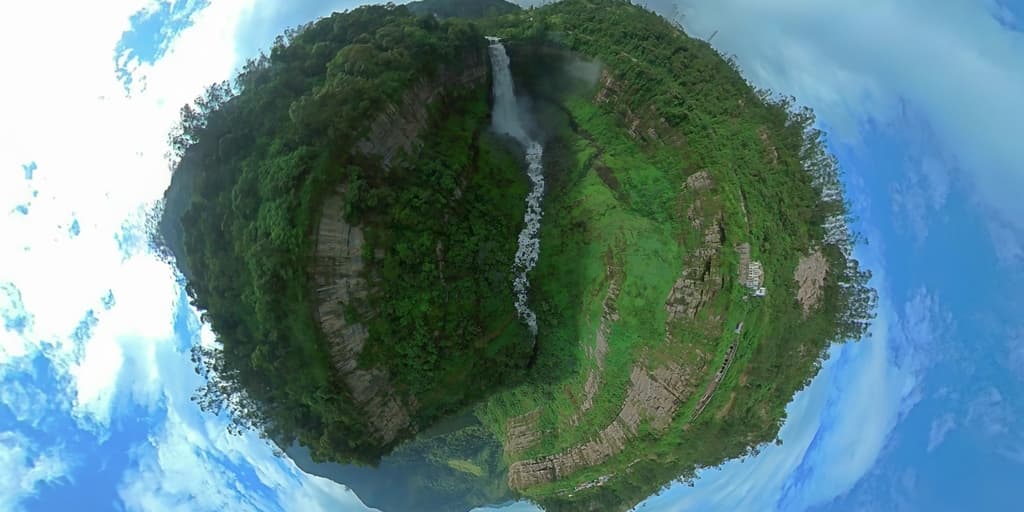 Waterfall in South America  