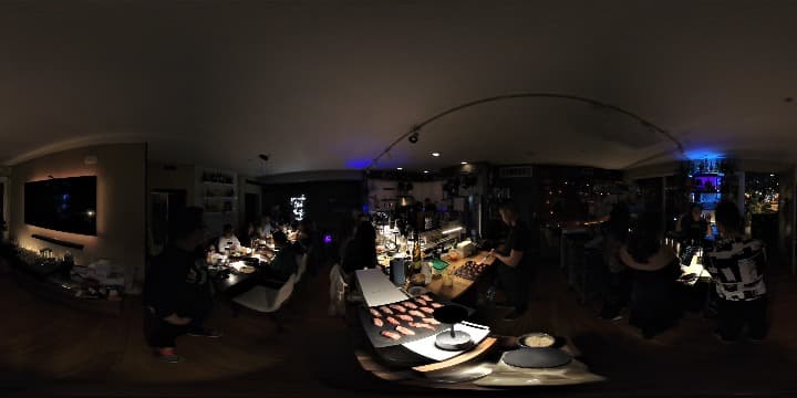 Chef Mike searing some Wagyu