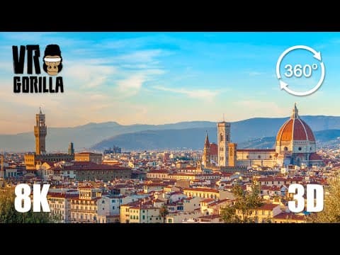 A Guided VR City Tour Of Florence, Tuscany - 8K 360 3D Video (Teaser)