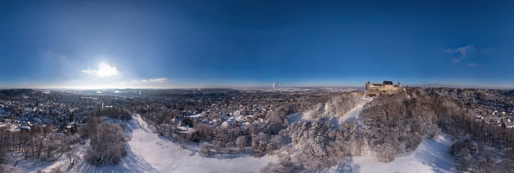 Coburg Fortress (Veste Coburg) in winter
