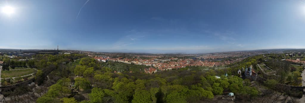 Prague Skyline from Petrin Tower - Gigapixel