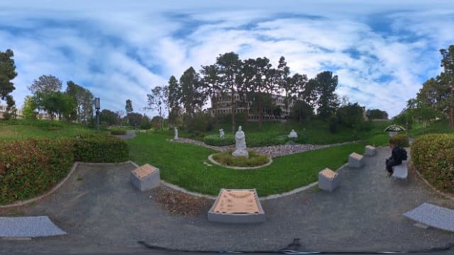 Statues in Aldrich Park