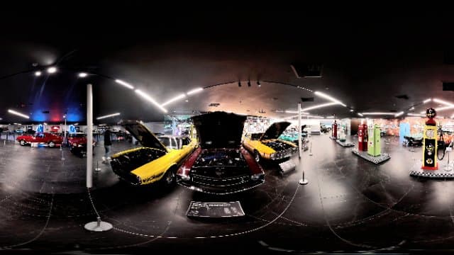 3 Ford Shelby GT500 with Open Hood